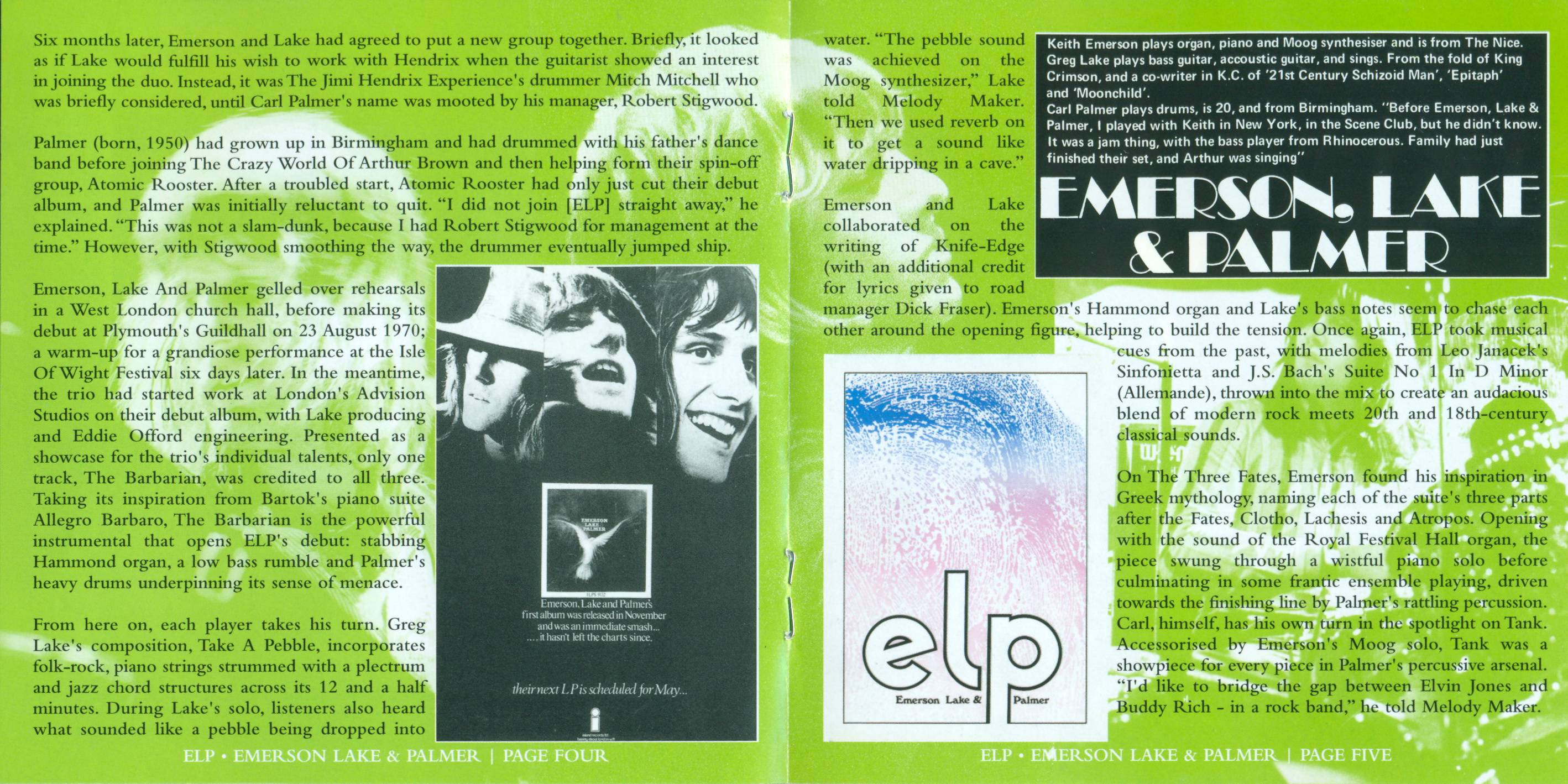 Emerson, Lake and Palmer Emerson Lake and Palmer [Booklet03 d]